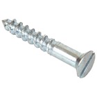 Brass Csk Slotted Woodscrews - Chrome Plated