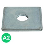 Square Plate Washers - A2 St. Steel
