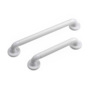 ABS GRAB RAIL 35 x 457mm (18") WHITE (RETAIL PACKED)