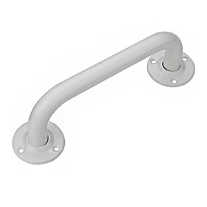 STEEL GRAB RAIL 25 x 610mm (24") WHITE (RETAIL PACKED)