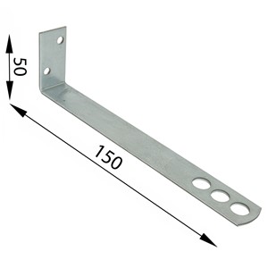 DOOR FRAME CRAMP SAFETY END STAINLESS STEEL 150mm