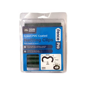 FENCEPRO NETTING CLIPS (CLAM OF 1 000) GREEN