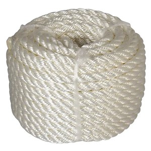 NYLON ROPE WHITE 30m COIL 6mm