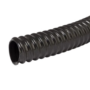 AQUATIC REINFORCED HOSE (RIBBED) BLACK 15m COIL 25mm