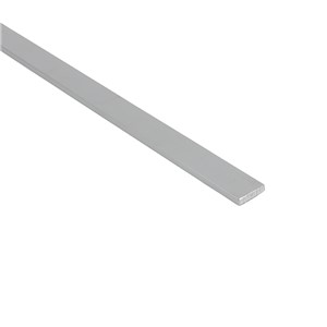 FLAT BAR ALUMINIUM 20.0 x 2.0mm 1.0m LENGTH SILVER