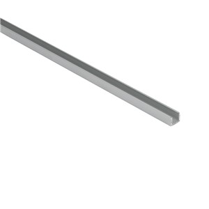 U PROFILE ALUMINIUM 10.0 x 13.5mm 1.0m LENGTH SILVER