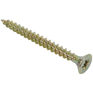 UNIVERSAL CHIPBOARDSCREW CSK RECESS YELLOW ZINC 6.0mmx180mm
