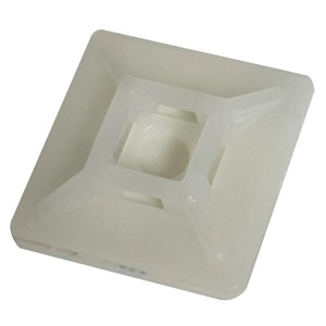 CABLE TIE MOUNT SELF ADHESIVE NATURAL 20 x 20mm