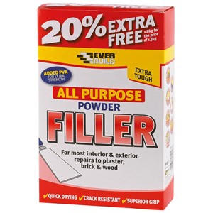 EVERBUILD POWDER FILLER 1.5kg (20% FREE - 1.8kg)
