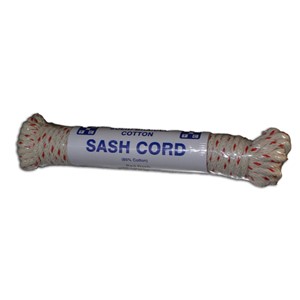 SASH CORD NO.8 RED SPOT 6.0mm 12.5m HANK