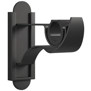 KLICK-FIT CURTAIN POLE BRACKET MATT BLACK