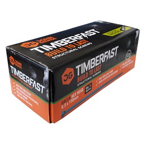 HEX HEAD TIMBERFAST GREEN (BOX 50) 75mm