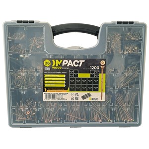 IMPACT PROFESSIONAL SCREW CSK POZI CASE C 1200no