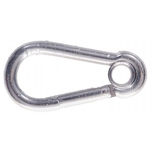 CARBINE HOOK WITH EYELET A4 STAINLESS STEEL 10mm