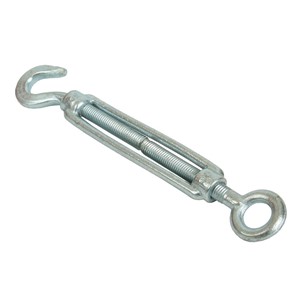 BARREL STRAINERS (TURNBUCKLE) GALV HOOK TO EYE 10mm