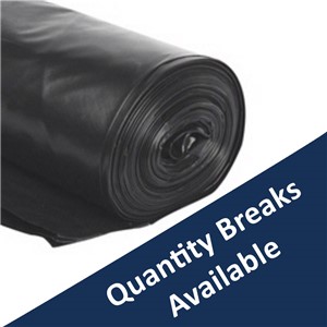 BBA CERT POLYTHENE DPM (MINI ROLL) BLACK 4m x 5m x 250mu