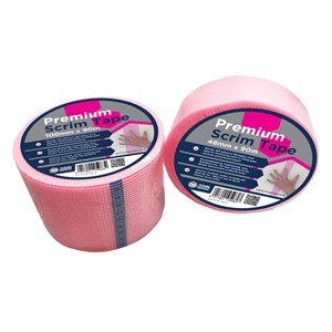SELF ADHESIVE PREMIUM PINK SCRIM TAPE 75gsm 75mm x 90m