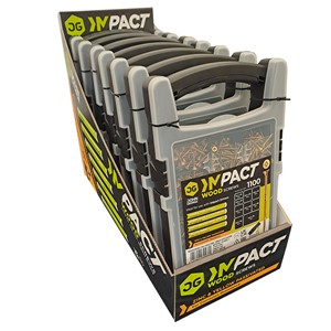 IMPACT PROFESSIONAL SCREW CSK POZI CASE A 1100no