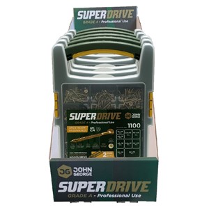 SUPER DRIVE PROFESSIONAL SCREW CSK POZI CASE A 1100no
