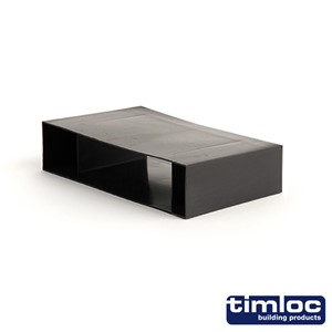 HORIZONTAL REAR EXTENSION SLEEVE FOR UNDERFLOOR VENT BLACK