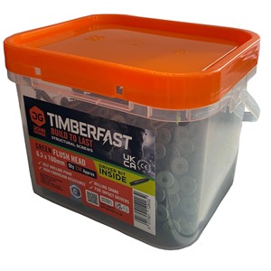 FLUSH HEAD TIMBERFAST GREEN (TUB 250) 100mm