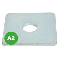 Bagged Square Plate Washers - A2 St. Steel
