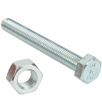 Bagged Hex Set Screws & Nuts - High Tensile - BZP