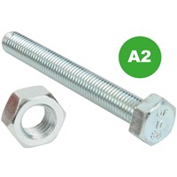 Bagged Hex Set Screws & Nuts - A2 St. Steel - M6