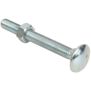 CUP SQ HEX BOLTS & NUTS BZP M10x75