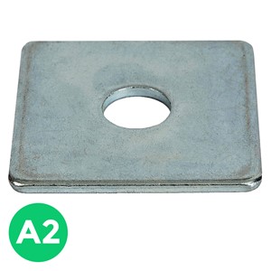 SQUARE PLATE WASHER A2 STAINLESS STEEL M12