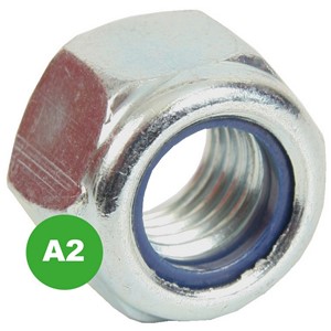 NYLON INSERT NUTS A2 STAINLESS STEEL M8