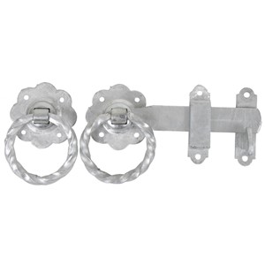 GATEPRO 1141 RING LATCH TWISTED GALV 6"