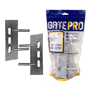 GATEPRO TWO PIN GALV GRAVEL BOARD CLEAT SET 6"