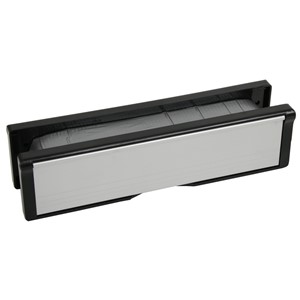 INTUMESCENT LETTERBOX BLACK/GOLD 300x70mm