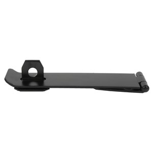 617 SAFETY HASP & STAPLE BLK 4.1/2"