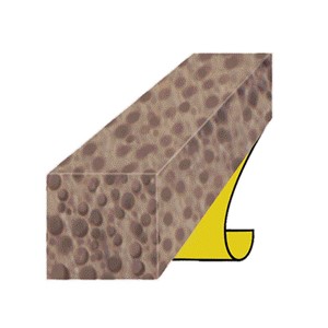 SELF ADHESIVE FOAM STD WHITE 5m ROLL 4x6mm