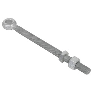 FIELDGATE ADJ EYE BZP C/W 2 NUTS 10" x 3/4"