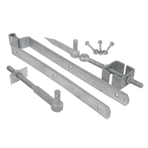 F/GATE HINGE SET ADJ GALV C/W FIXINGS 18"