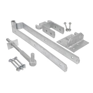 F/GATE HINGE SET WITH RISING HINGE GALV 24"