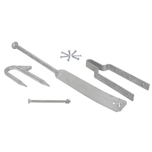 FIELDGATE SPRING FASTENER SET C/W FIXINGS GALV