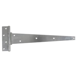 910 HEAVY TEE HINGE BRASS PIN BZP (PR) 15"/375mm