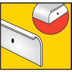 WORKTOP TRIM END CAP BLACK 40mm