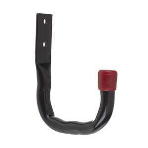 TUBULAR HOOK 70mm PROJECTION BLACK WITH RED END CAP