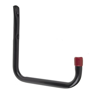 TUBULAR HOOK 190mm PROJECTION BLACK WITH RED END CAP