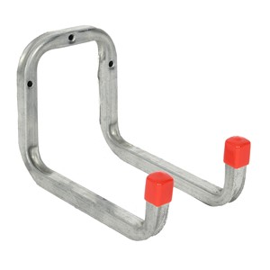 DOUBLE WALL HOOK GALV STEEL 175mm PROJECTION RED END CAPS