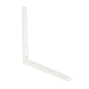 MITRED BRACKET 250 x 250mm (10" x 10") WHITE