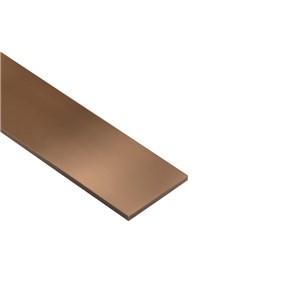 FLAT BAR PVC 23.5 x 2.0mm 1.0m LENGTH BRONZE EFFECT
