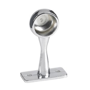 STANDARD END BRACKET (2 PER BAG) 19mm CHROME