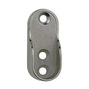 OVAL END SOCKET (2 PER BAG) 30 x 15mm CHROME