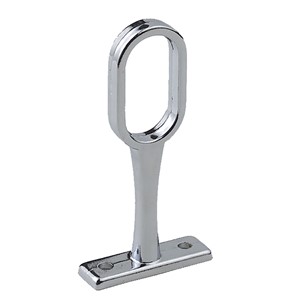 OVAL CENTRE BRACKET (1 PER BAG) 30 x 15mm CHROME